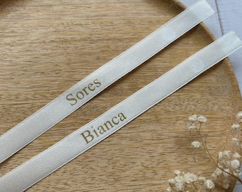 Personalized Satin Ribbon for Engagement, Söz Kurdelesi