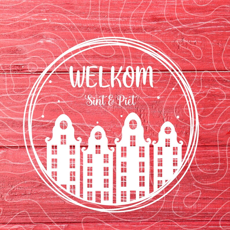 Welkom Sint En Piet Digital File, Plotter Image, Cutting File, Saint