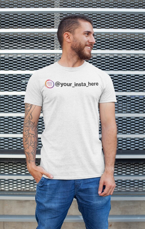 Personalized Social Media Shirt Custom Instagram Tag Shirt Twitter Shirt Your Handle here Instagram Handle t Shirt Insta Personalized Social Media Shirt Custom Instagram Tag Shirt Twitter Shirt Your Handle here Instagram Handle t Shirt Insta