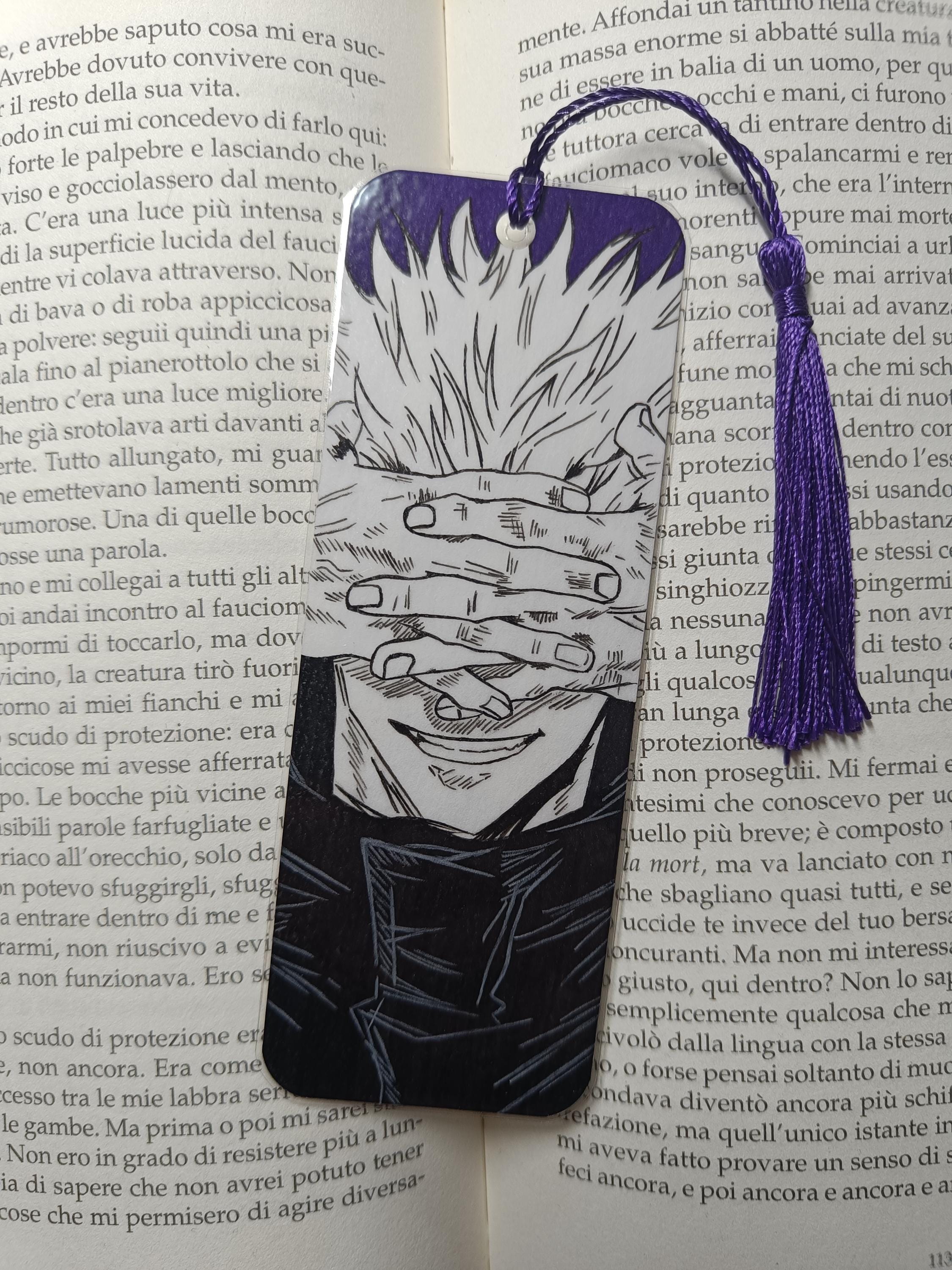 Bookmarks Pattern Gojo Jujutsu Kaisen Bookmark, Gojo, Megumi, Geto, Sukuna, Anime, Manga, Book ...
