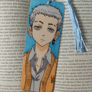 Segnalibro di Tokyo Revengers, Takemichi, Mikey, Draken, Chifuyu, Baji, Mitsuya, anime, manga, book, libro, san Valentino, natale, regalo