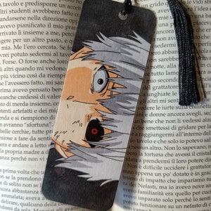 Segnalibro di Tokyo ghoul, Ken kaneki, Hideyoshi, kotaro Amon, mado, juzo suzuya anime, manga, book, libro, san Valentino, natale, regalo