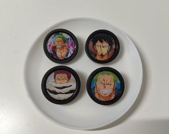 Pin's One Piece, Zoro, Katakuri, Trafalgar, pins en bois, pins anime, anime, manga