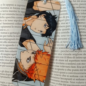 Haikyu bookmark, Bokuto, Hinata, Kageyama, Oikawa, anime, manga, book, book, Valentine&#39;s Day, Christmas, gift