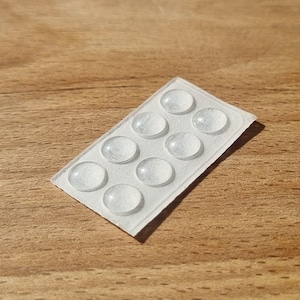 Clear Rubber Pads 6x2mm - Self Adhesive, Anti Slip Soft, Door Stops Available in Multiple Quantities