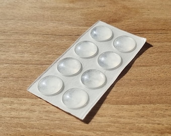 Clear Rubber Pads 10x3mm - Self Adhesive, Anti Slip Soft, Door Stops Available in Multiple Quantities