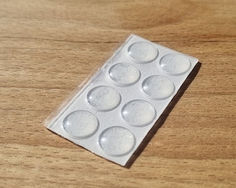 Clear Rubber Pads 8x2mm - Self Adhesive, Anti Slip Soft, Door Stops Available in Multiple Quantities