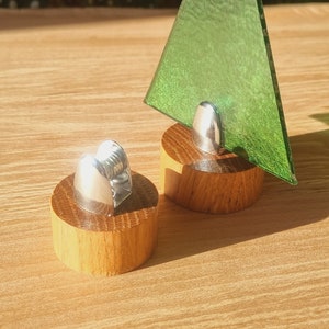 Oak Glass Display Stands | Trunk Clamps  - Available in multiple sizes