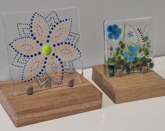 Oak Glass Display Stands | Adjustable Peg Stands - Premium Peg Stands available in Multiple Sizes 7cm - 20cm