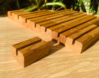 Slender Variety Bundle | Oak Glass Display Stands - Available in Multiple Sizes