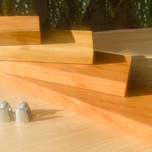 Glass Display Stands | American Cherry - Available in Multiple Sizes