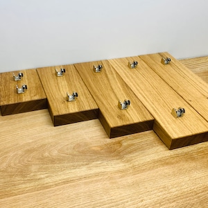 Oak Glass Display Stands | Premium Clamp Stands - Premium Clamp Stand available in Multiple Sizes 5cm - 30cm