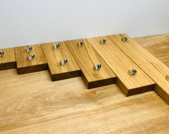 Oak Glass Display Stands | Premium Clamp Stands - Premium Clamp Stand available in Multiple Sizes 5cm - 30cm