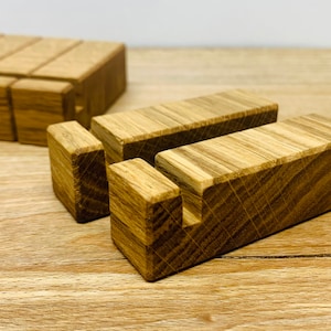 Oak Glass Display Stands | Chunkies - Available in multiple quantities