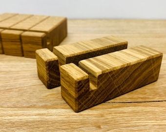 Oak Glass Display Stands | Chunkies - Available in multiple quantities