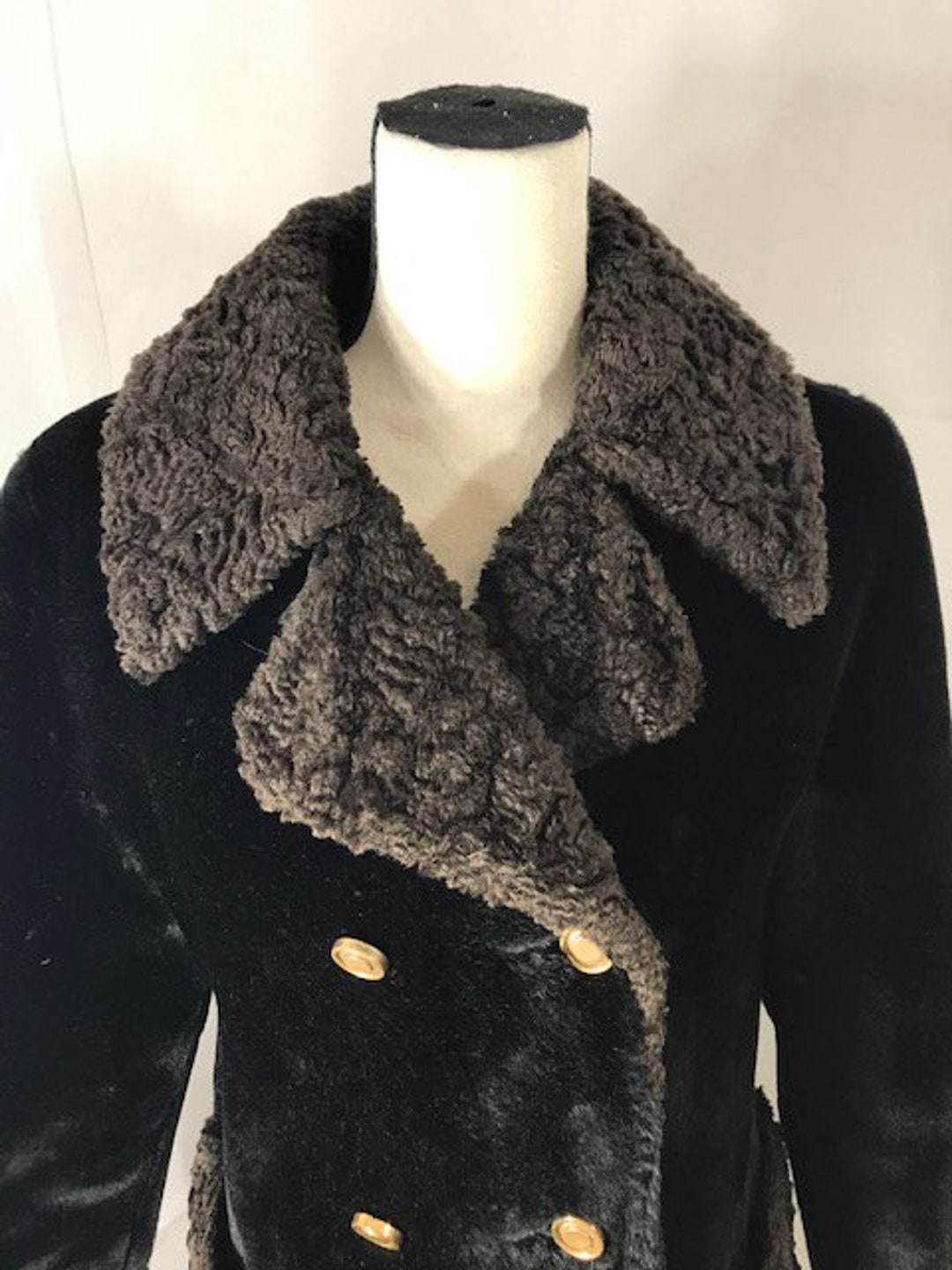 Vintage 1950's Faux Fur Coat Aleutian Styled by Storm Aire - Etsy UK
