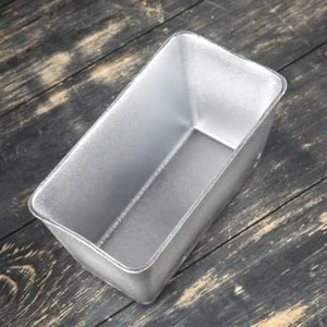 Heavy Duty Non-Stick Aluminium Mold Baking Russian Bread Loaf Pan Non-Slip Hand Design Form Ovenware Bakeware 16.7cm х 8.7cm х 7.6cm 4pc image 1