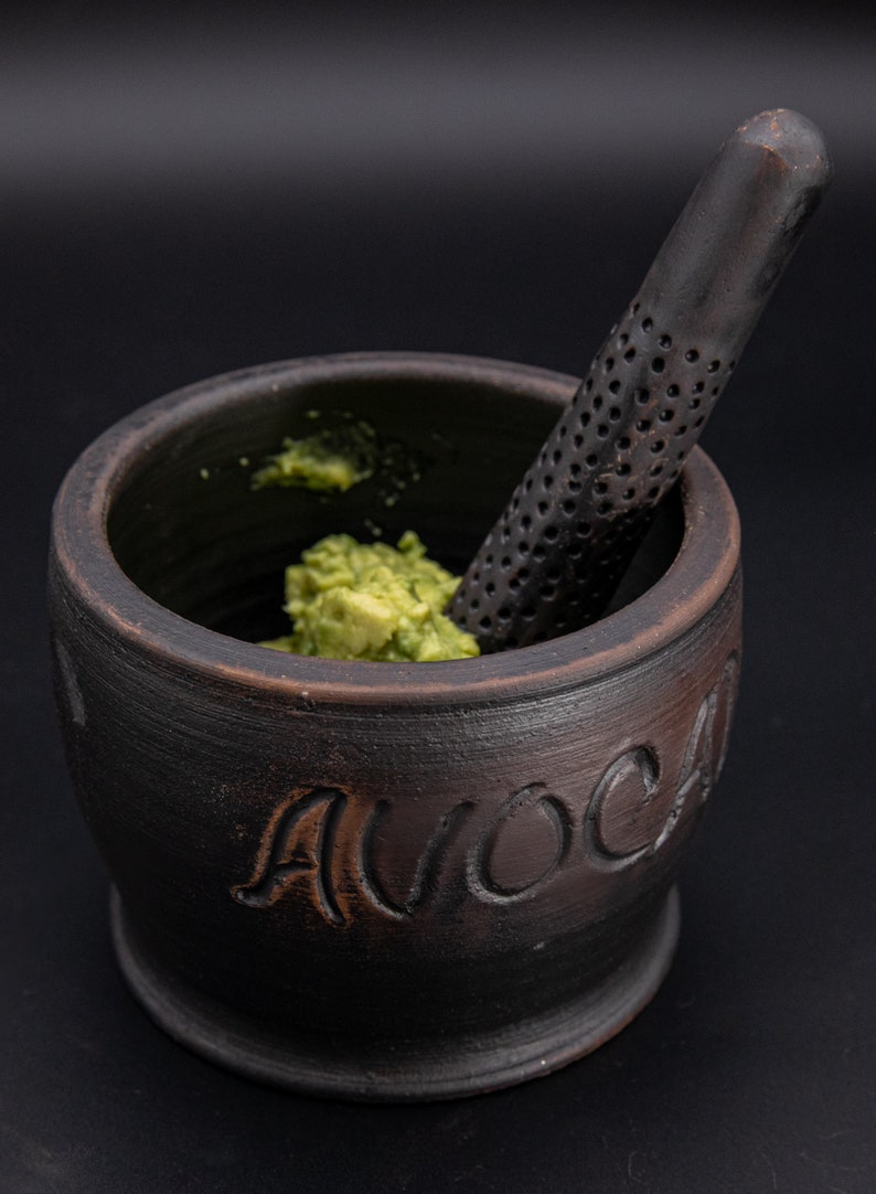Guacamole Bowl. Mortar & Pestle Set Medium Size 1.5 Cups Etsy