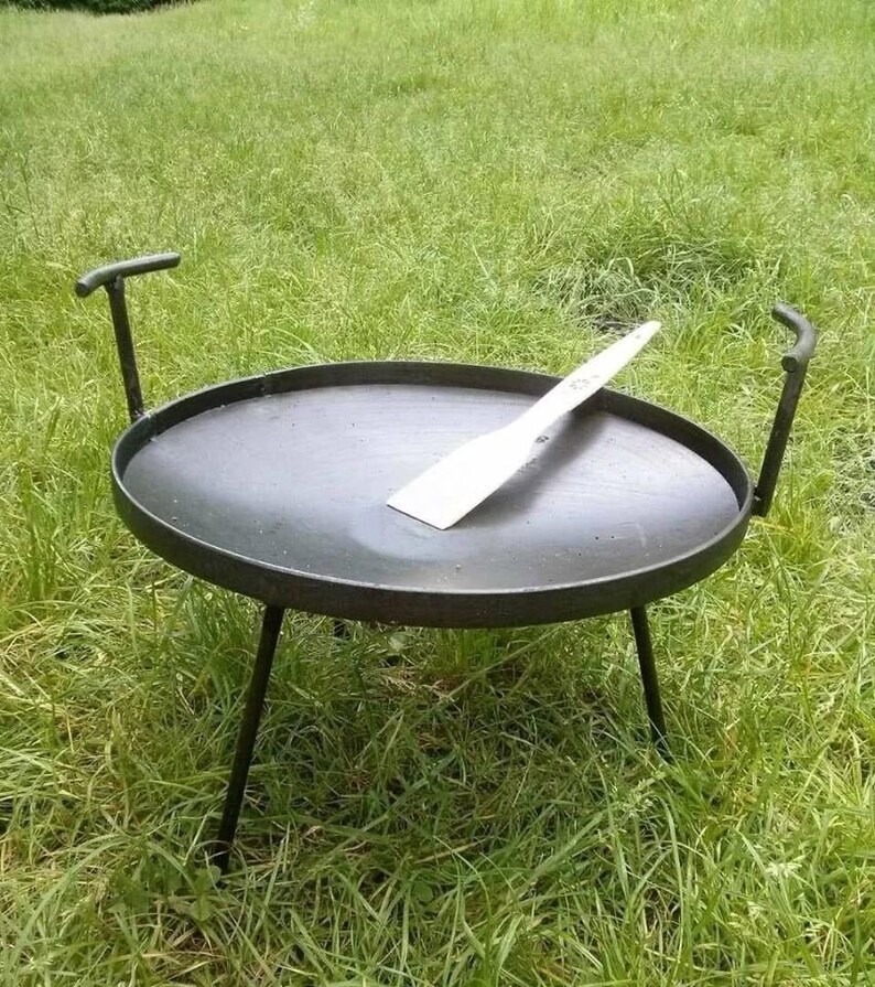 Campfire Skillet Carbon Steel Metal Campfire pan. 16' Etsy