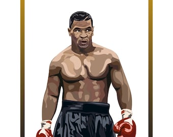 Mike Tyson plastic poster (High quality)