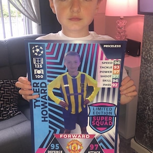 FUßBALL Karte Geschenk für Erwachsene und Kinder / Fußball Prints / Fußball Geschenk / Geburtstagsgeschenk