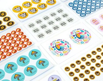 Custom Logo Stickers | Glossy Business Labels