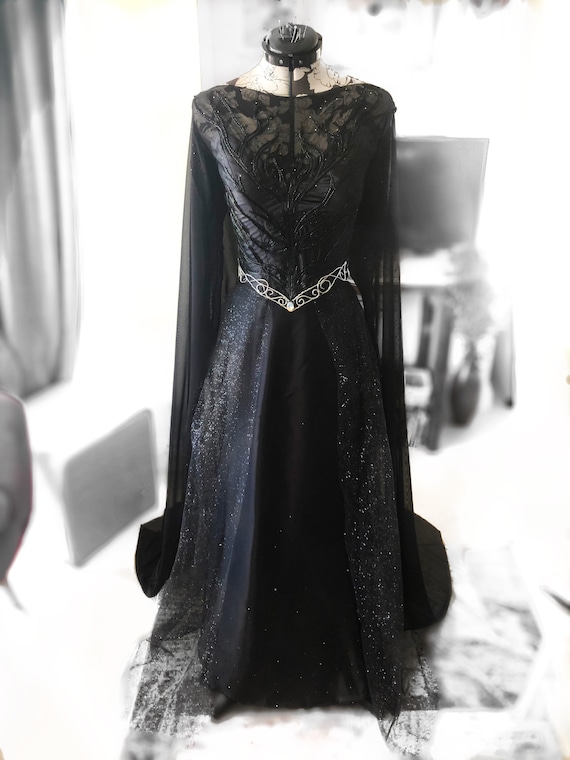 Feyre Archeron High Lady of the Night Court Dress