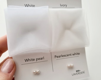 Tulle swatches | Pearl samples