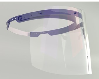 Face Shield / Blue / Full Face Cover / Certified PPE UK stock / Reuseable / premium quality rotating easy breathe and light weight