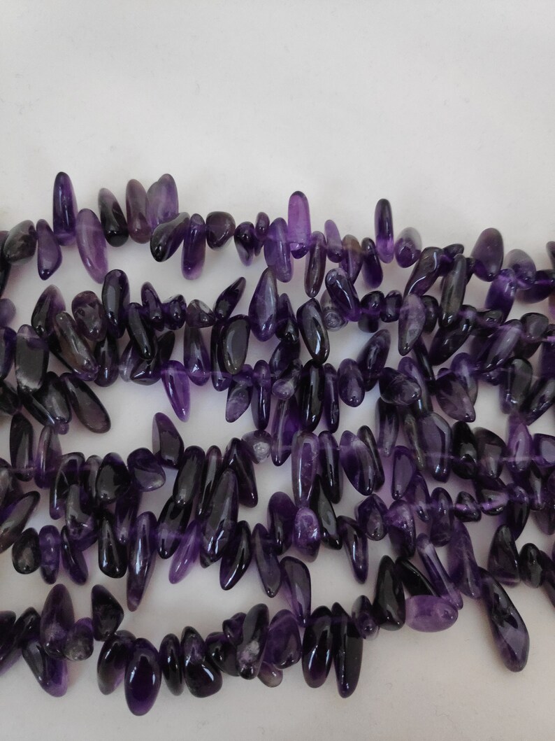 16 Natural Amethyst Nugget Beads For Jewellery Making large Amethyst Beads,