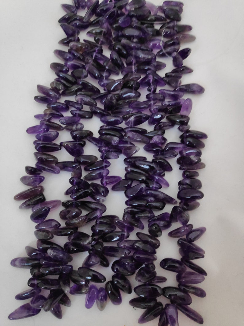 16 Natural Amethyst Nugget Beads For Jewellery Making large Amethyst Beads,