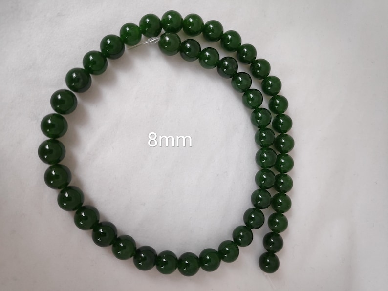 8mm Dark Forest Green Agate Round Beads For Jewellery Making Dark Green Chalcedony UK,4mm 6mm 10mm,15