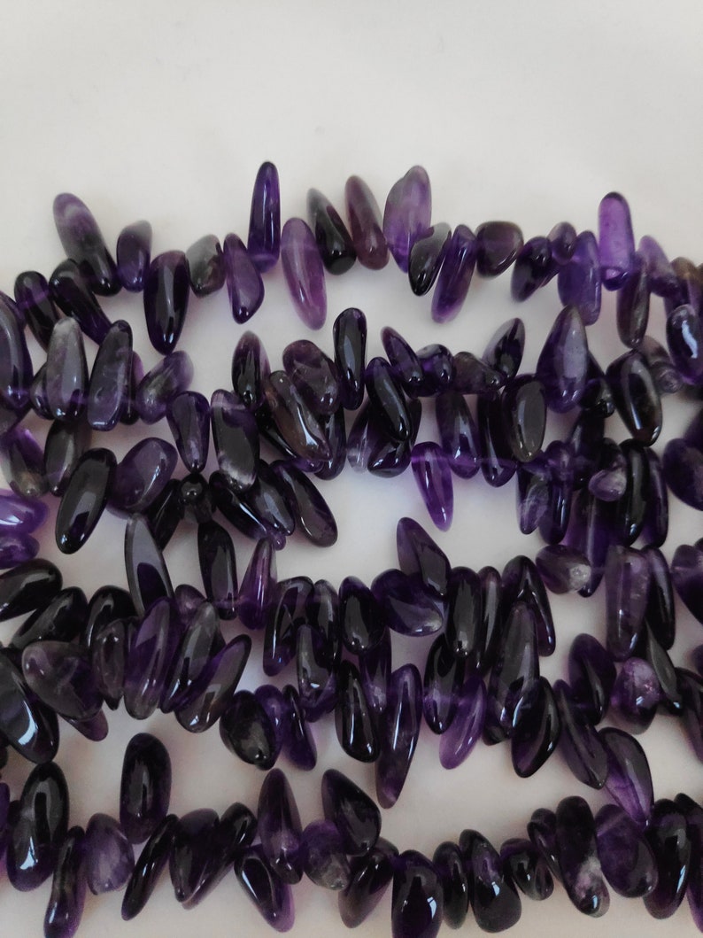 16 Natural Amethyst Nugget Beads For Jewellery Making large Amethyst Beads,