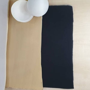 Bra Making Cut and Sew Foam. Padding Fabric. Black Padding Fabric