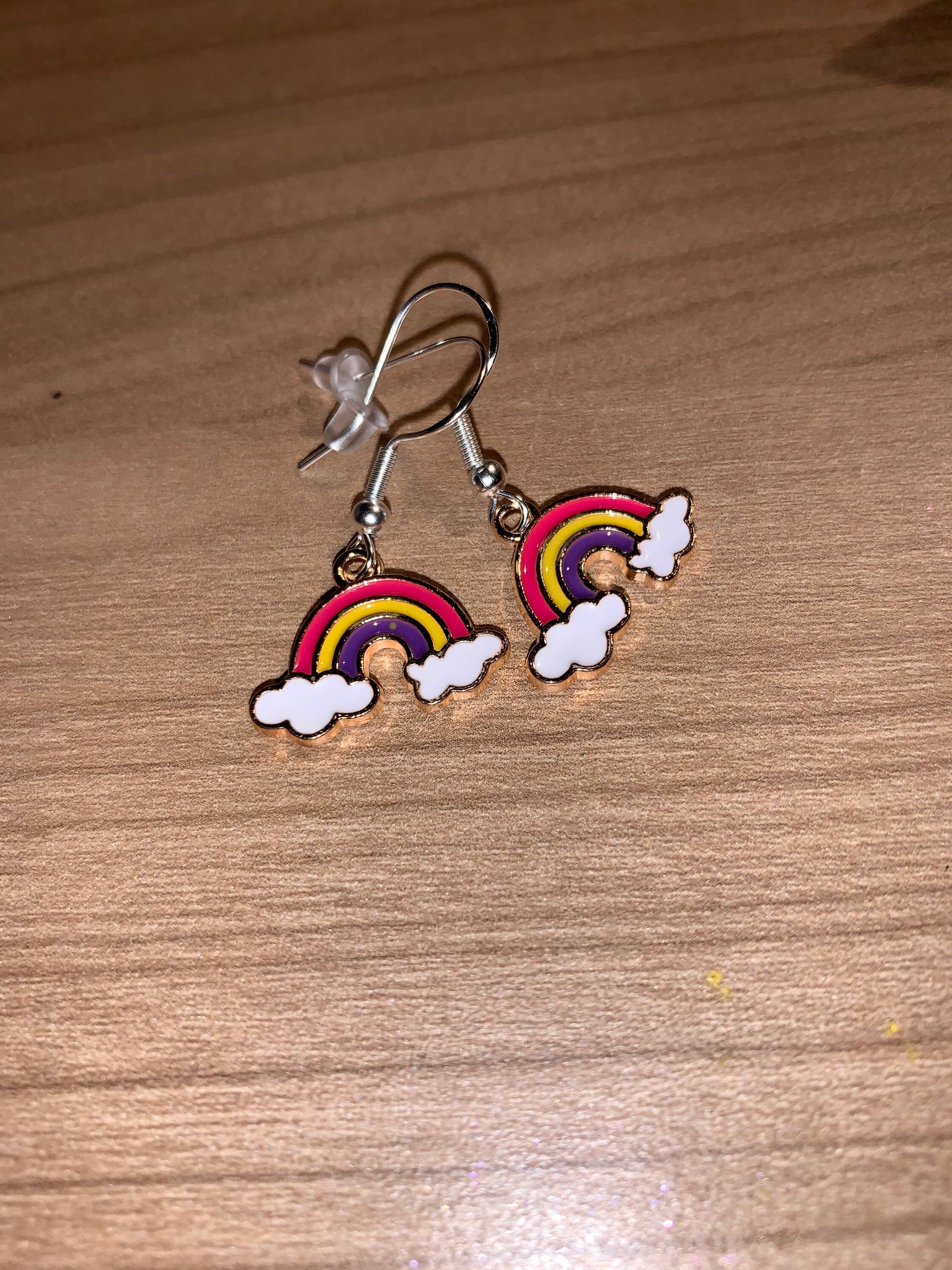 Rainbow earrings Etsy