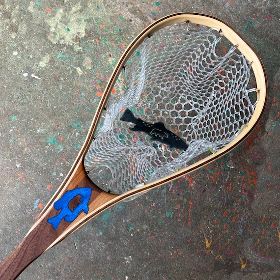 Blue Gill Inlay Fly Fishing Landing Nets Personalized Fly Fishing
