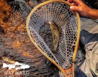 Maple Burl Hand Crafted Wood Fly Fishing Net - Made in the USA - Perfect gift for fly fishing anglers