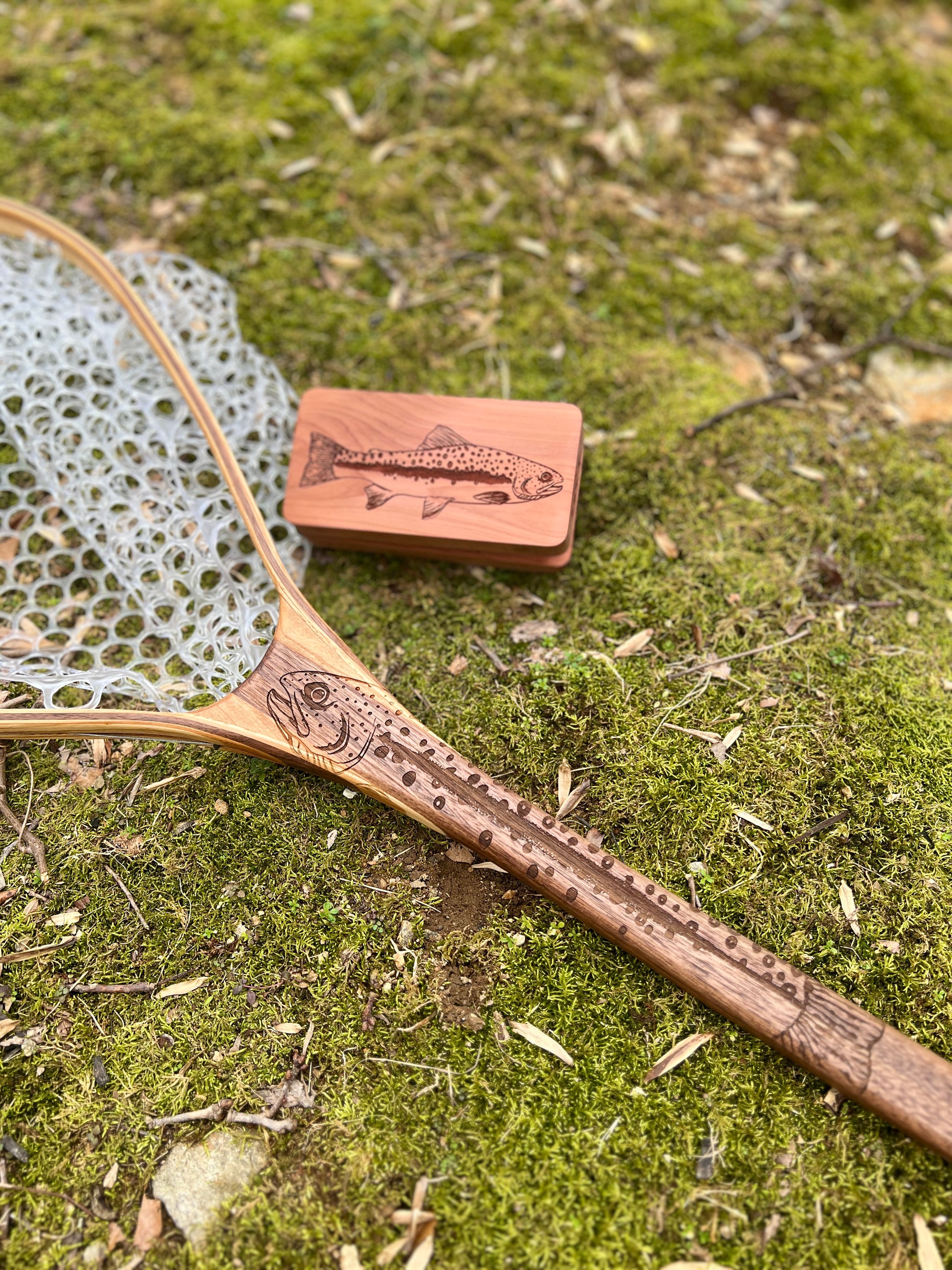Clamshell Wooden Fly Box - Cedar Custom Fly Box Wood Fly Fishing