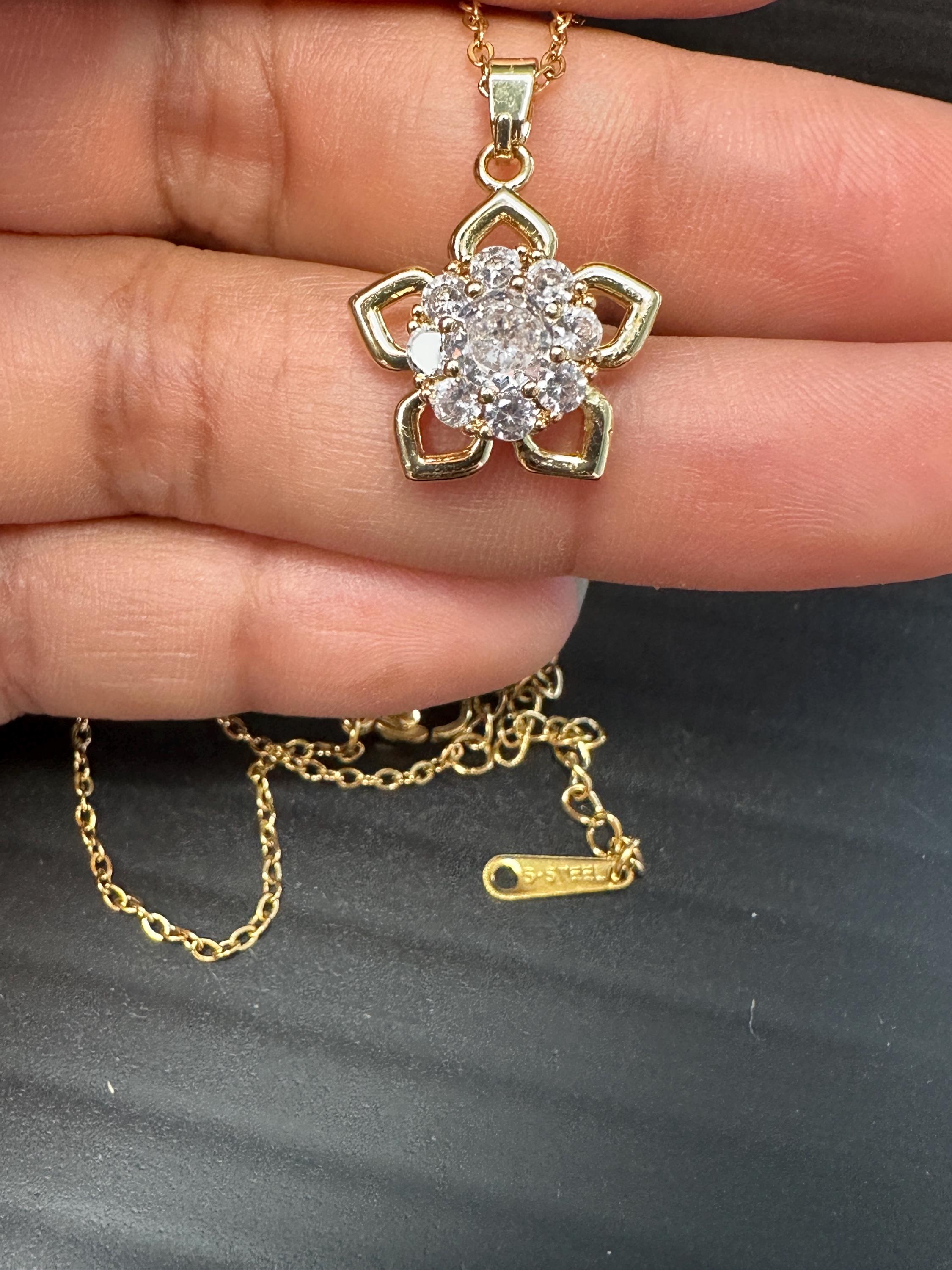 Healing Crystal Hoop Necklace Anxiety & Stress - Indian Rose