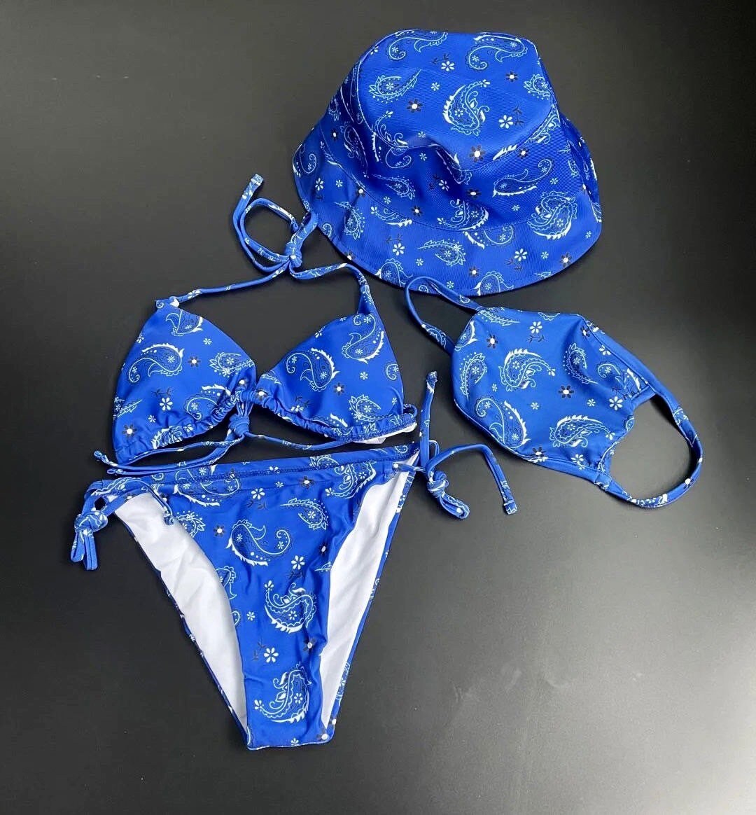 Bandana Bikini Set Etsy