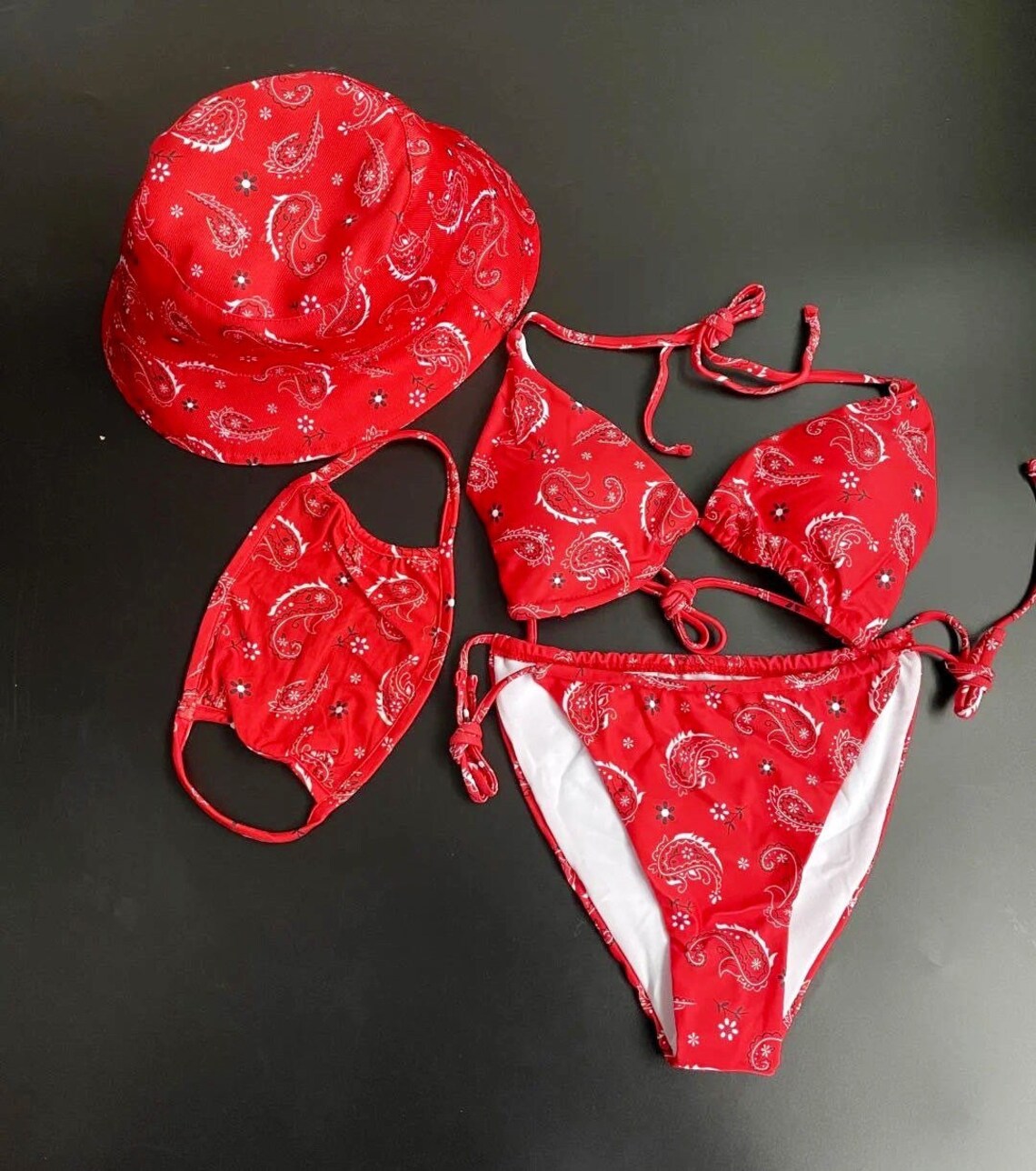 Bandana Bikini Set Etsy