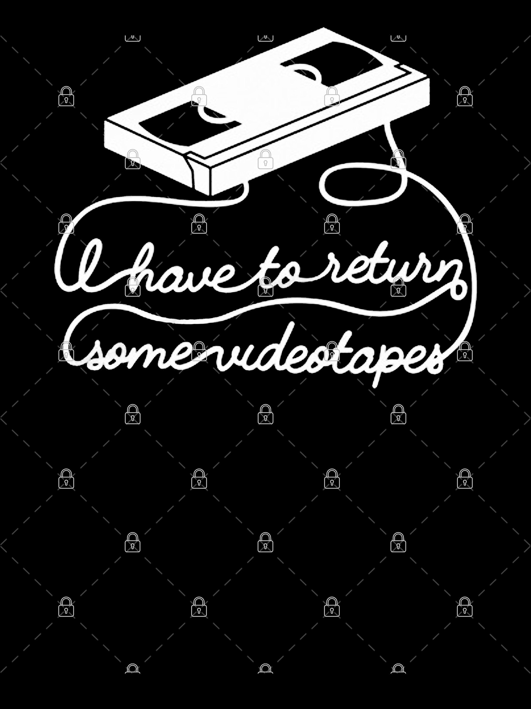 American Psycho Mens I Have To Return Some Video Tapes Horror Etsy