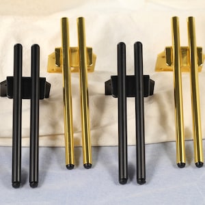4 patas doradas modernas, patas de gabinete, patas de sofá, patas de metal, patas de cama modernas, pie de sofá minimalista, pie de credenza, patas de mesa