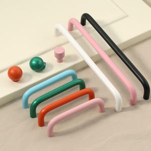 Minimalism Cabinet Knobs Handle Pull Colorful drawer pulls IKEA handle pull, kids drawer knobs Pulls, Kitchen Wardrobe Pulls dresser Handles