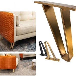 4X gold cabinet legs, Sofa legs, Metal Furniture legs, furniture legs, IKEA legs, Metal Legs Feet,Modern support leg,credenza foot