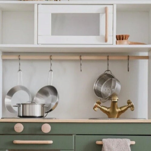 Ikea Play Kitchen Duktig Wood Handles Play Kitchen Etsy