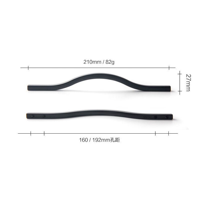 Curved Subtle Arch Handle Pull Modern Drawer Pull Gold Etsy