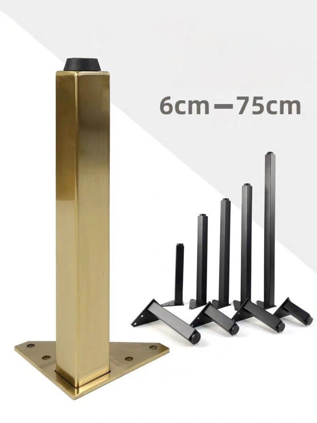 4X Furniture Legs, Legs, Sofa Legs, IKEA Legs, Metal Legs Feet