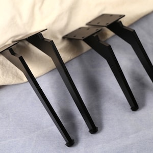4x Modern black legs, Cabinet legs, sofa legs, Metal Legs Feet, Modern bed legs, minimalist sofa foot, credenza foot, table legs