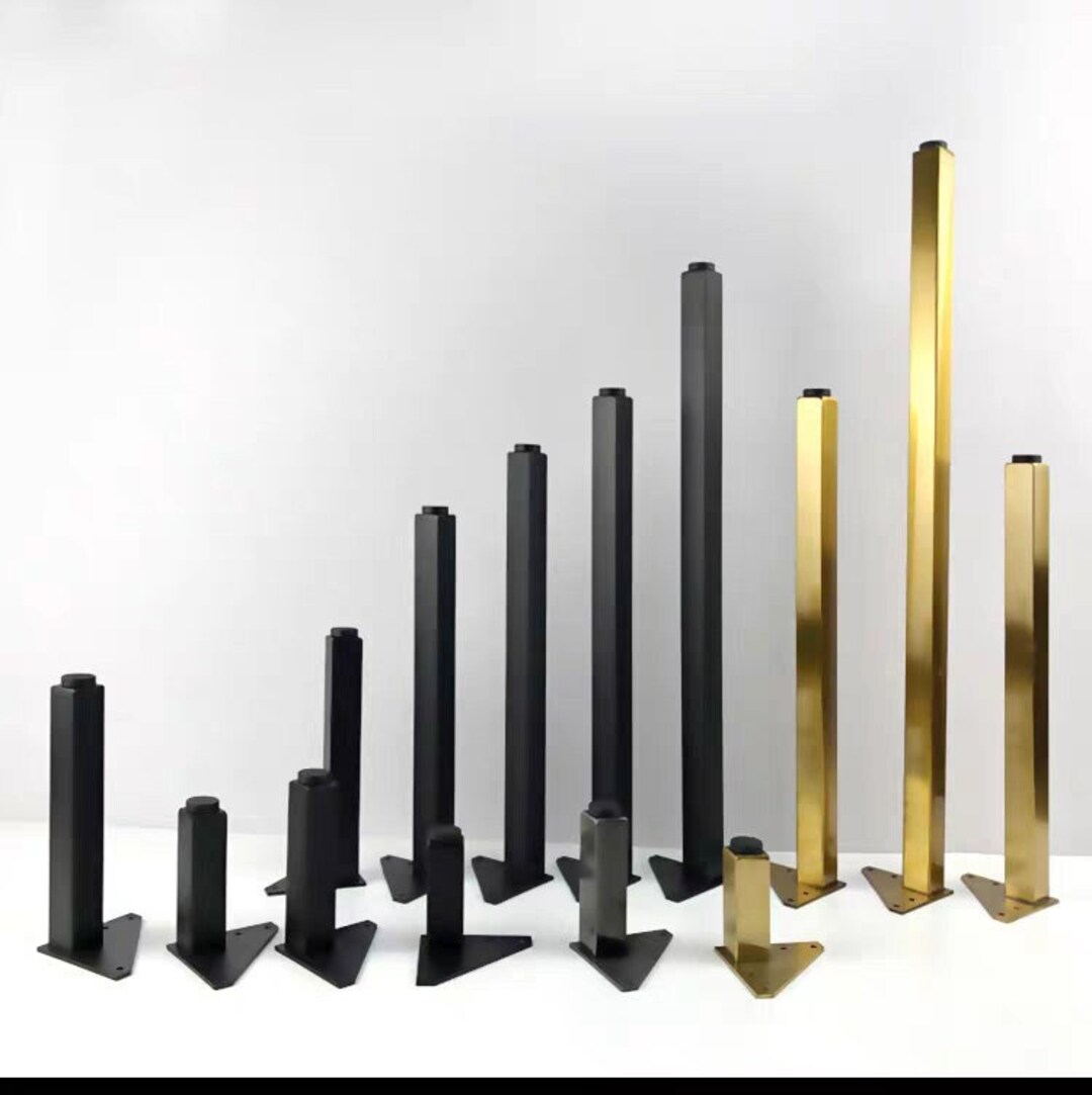 4X Gold DIY Furniture Legs, Foot, Sofa Legs, IKEA Legs, Metal